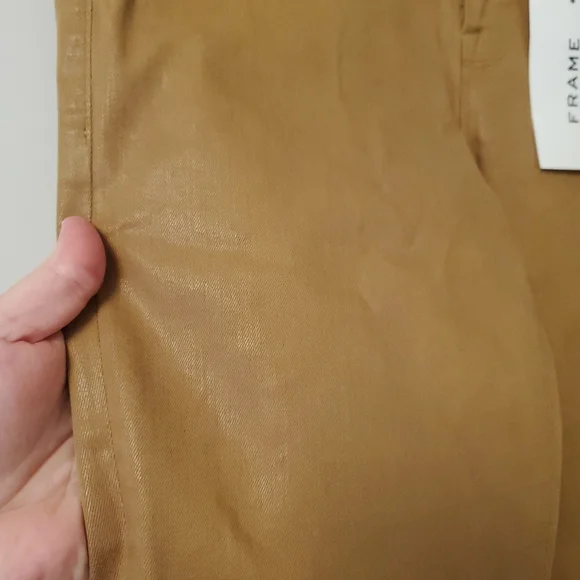 Frame Le Crop Mini Boot Cut Vicuña Tan Pant Sz 29 - Picture 7 of 10